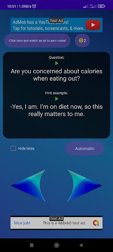 Answ English -Random questions Screen 2