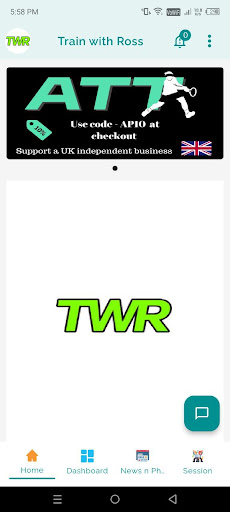 Android application Train with Ross screenshort