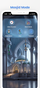 Masjid Mode: Quran, Qibla, Dua