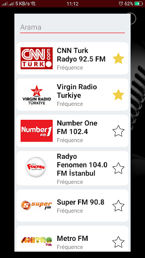 Android application Radio Turquie screenshort