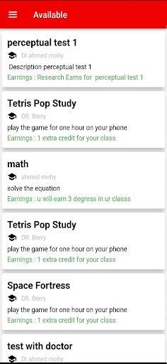 Android application GameChanger Research screenshort