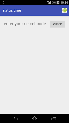 Android application natus cme screenshort