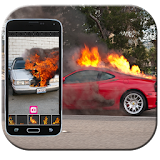 Dude your car - fire prank icon