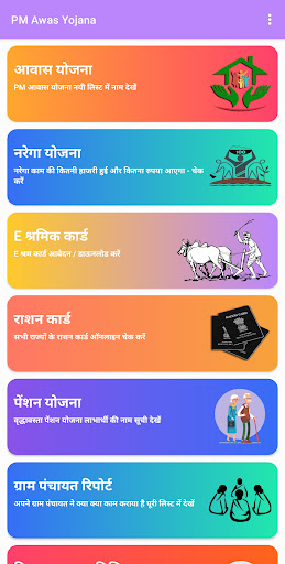 Android application आवास योजना 2022 की नई सूची screenshort