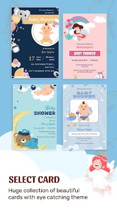 Baby Shower Invitation Cardのおすすめ画像2
