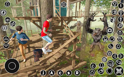 Wild Forest Werewolf Games 3D