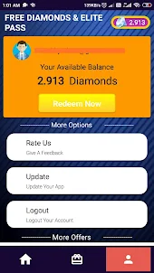 Free Diamonds and Elite Pass App