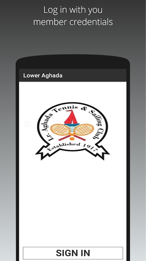 Android application Lower Aghada Tennis Club screenshort