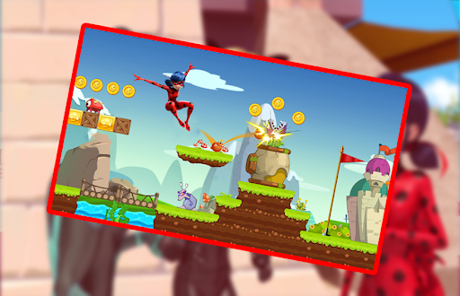 Lady Red hero bug Adventure