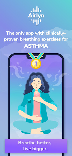 Android application Airlyn, the asthma app screenshort