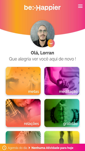Android application BeHappier screenshort