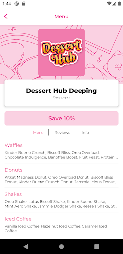 Dessert Hub PE6 Screen 2