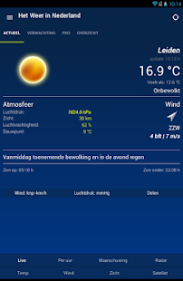 Weather in Holland: the app