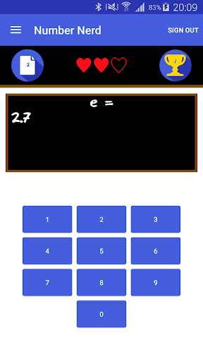 Number Nerd - Pi e primes Screen 2