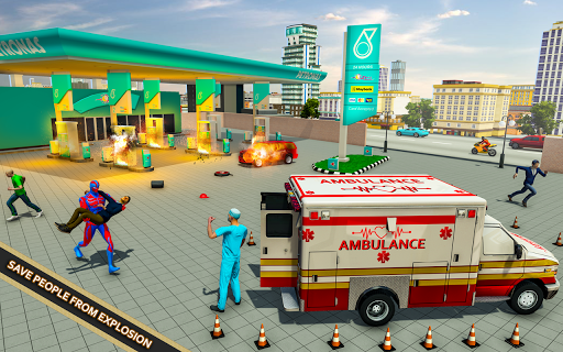 Speed light Super Hero: New City Rescue Riots Game apktram screenshots 4