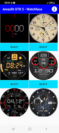 Android application Amazfit GTR 2 - Watch Faces screenshort