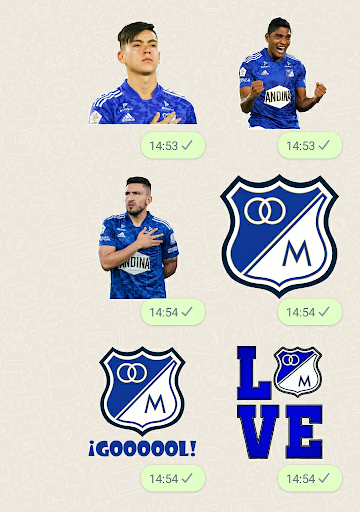 Millonarios Stickers Screen 3