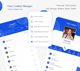 Easy Contact Manager SIM Phone