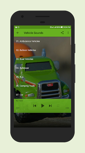 Vehicle Sounds Screen 2