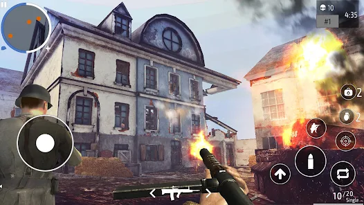 Jogo de Guerra e Tiro Fps Para Celular World War 2 Battle Combat