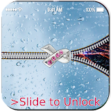 Raindrops Zipper Lock Screen 2017 Live icon