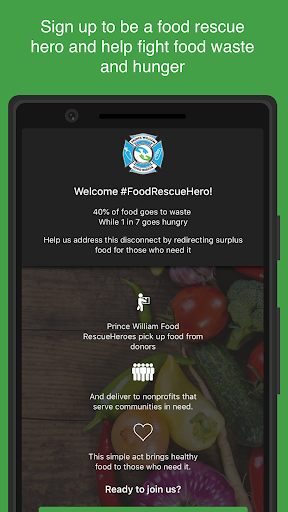 Android application Prince William Food Rescue screenshort