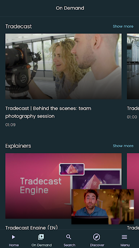 Discover Tradecast Screen 2