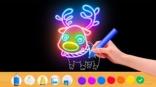 Draw Glow Christmas - Casual - games
