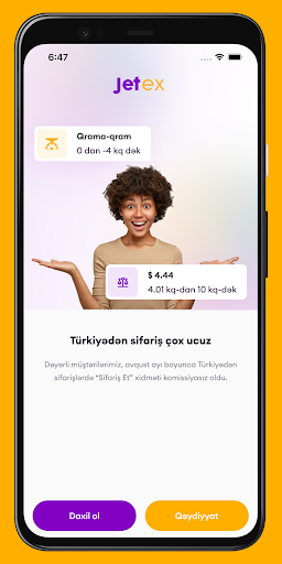 Android application jetex.az screenshort