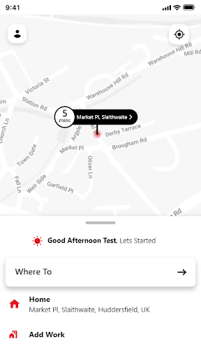 Myride Taxis Screen 2