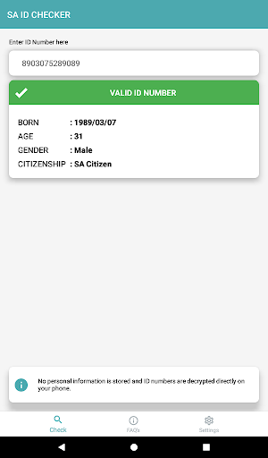 SA ID Checker 2 - No ads