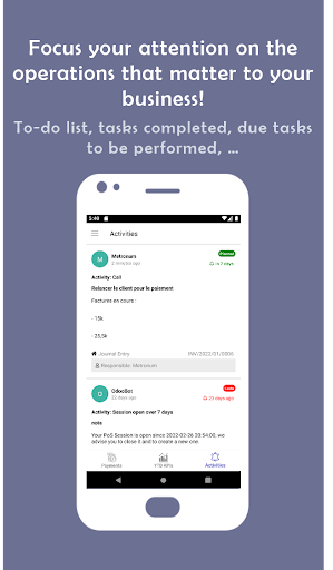 Android application Odoo report: Invoice & POS KPI screenshort