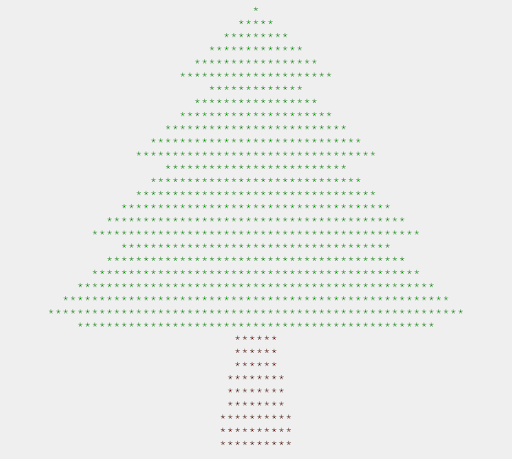 Albero di Natale Ascii Art Screen 2