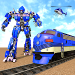 Cover Image of Download Real Train Robot Transformation: Robot Car Games  APK