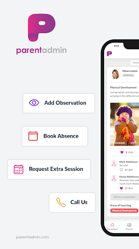 Android application Parent Admin screenshort