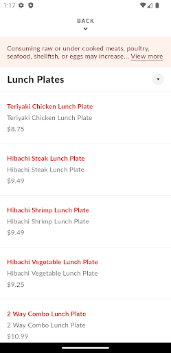 Jimmyz Hibachi Screen 3