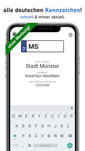 Android application Kennzeichen Deutschland screenshort