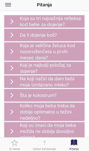 Halo beba o dojenju Screen 3