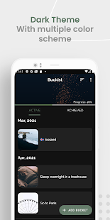 Buckist - Create and Manage Bucket List Screenshot