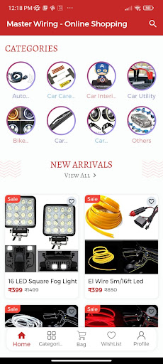 Android application Car Accessories By Master screenshort