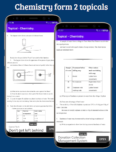 Chemistry: form 1-4 topicals. Screen 2