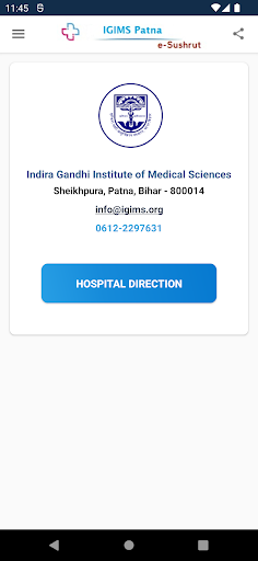 Android application IGIMS Patna Swasthya screenshort