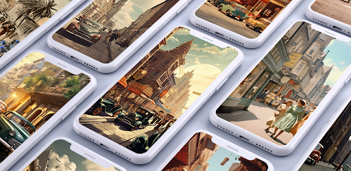 Android application Old Streets Wallpapers screenshort