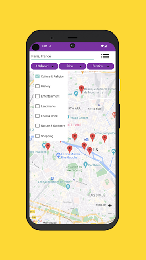 Android application TravelBuddy screenshort