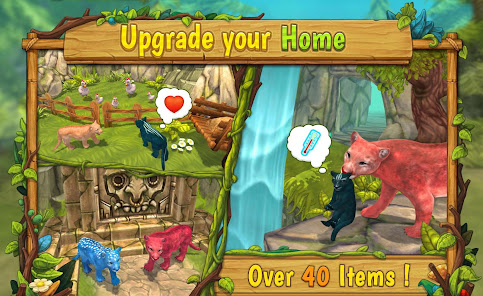 Captura de Pantalla 3 Mountain Lion Family Sim : Ani android