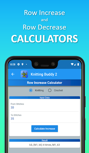 Screenshot of Knitting Buddy 2: Row Counter