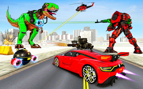 Dino Robot Car Transform Games App Store Data & Revenue, Download Estimates  on Play Store
