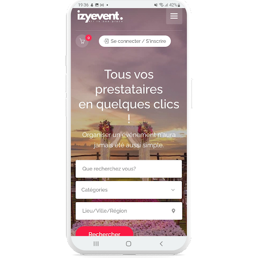 Android application IZYEVENT screenshort