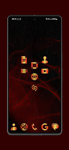 Red Hipster Icon Pack Screen 2