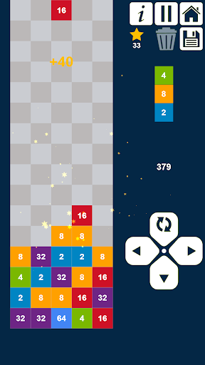 Télécharger Colonnes 2048: déposer et fusionner des nombres APK MOD (Astuce) screenshots 3